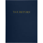 JAM Paper Tax Return Presentation Folders - 9" x 12" - Nautical Navy Blue Linen - 50 Pack- Designed with 4-inch-high interior pockets on either side, these folders have ample space for all your documents