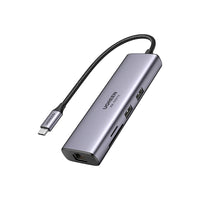 UGREEN - Hub USB-C HDMI 4K 7 en 1 Revodok-Branchement direct (Plug and Play). Le port Ethernet prend en charge des vitesses allant jusqu’à 1000 Mbps.