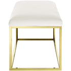Modway Anticipate Fabric Bench - Gold/Ivory-Elegant Tufted Buttons