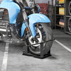 HOMCOM Motorcycle Wheel Chock-Adjustable height settings suit various motorcycle models, including off-road motorcycles, standard ones, etc
