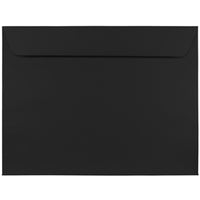JAM Paper 9 x 12 Booklet Envelopes, Black, 50 Pack (2112755g)-Size: 9" x 12"