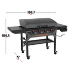 Blackstone - 36" Gril original forgé avec capot en fer-9