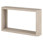 Hudson&Canal Kellan 52"W Console Table - Alder White-Tabletop and lower shelf both have a weight capacity of 50 lbs