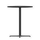 Flash Furniture – Table bistro ronde en stratifié noir de 30 po avec base de 22 x 22 po (XURD30BKT2222B)-Dessus épais de 1,125 po avec âme en mélamine