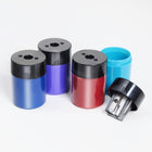 Staedtler - Aiguiseur en métal avec réceptacle cylindrique - 1 trou - 1 paquet-Taille-crayon en métal, Récipient en plastique