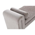 Manhattan Comfort Concord 59" Modern Chenille Upholstered Bench - Dove-Includes Adjustable Plastic Feet Stoppers