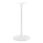 Modway Lippa 28" Round Wood Bar Table - White-Non-Marking Felt Pad
