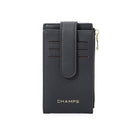 Champs Iconic Yoga Cardholder - Black-RFID Blocking Card Holder