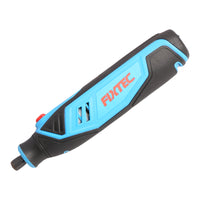 Fixtec 4V Lithium-Ion Cordless Mini Grinder Set-Powered by a lithium-ion battery, it offers portability, ease of use, and comes with essential accessories in a convenient storage case.