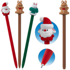 Merangue Holiday Silicone Topper Pens - 0.5 mm - Black Ink-Silicone topper ballpoint pen