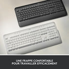 Logitech - Signature K650 Clavier sans fil Ergonomique Entier avec Repose-Poignets - Blanc-Dimensions : H 8 po x W 7,62 po x D 0,96 po