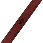 JAM Paper - Règle en aluminium solide de 12 po avec support en liège antidérapant - Bourgogne métallique-Taille : 12 pouces de long / Règle d'un pied
