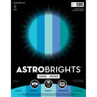 Astrobrights Colour Paper - 8.5" x 11" - Galactic Blues - 100 Pack -Acid-Free and Lignin-Free Printing Paper