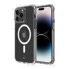 AXS PROShield Plus MagSafe Compatible Drop-tested Clear Case for Apple iPhone 14 Pro - Clear/Frosted-Anti-UV material offers a crystal clear design