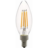 Northern Stars LED Light Bulb LE-4B10/CL/40 4000K 120V 4W E12 350 to 40W - clear - 2 Pack-Clear