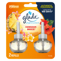 Glade Plug-ins Scented Oil Refill - Hawaiian Breeze - Vanilla - 2 Pack-Hawaiian Breeze