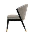 Manhattan Comfort - Lot de 2 chaises de salle à manger modernes Ola 54,5 cm en chenille, coloris pierre, avec assise rembourrée-Profondeur intérieure de l’assise : 47 cm Hauteur de l’assise : 50 cm Largeur intérieure de l’assise : 53 cm
