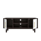 Modway Daxton 43" TV Stand - Cappuccino White-Assembly Required