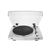 Audio-Technica Automatic Belt-Drive Turntable Wireless & Analog - White-Fully automatic belt-drive turntable operation with two speeds: 33-1/3, 45 RPM