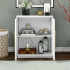Hudson&Canal Tillman 28"W Accent Cabinet - White-Features easy assembly