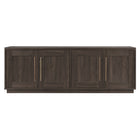 Hudson&Canal Tillman TV Stand for TV's up to 75" - Alder Brown-A transitional design accommodates TVs up to 75" for your entertaining space