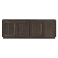 Hudson&Canal Tillman TV Stand for TV's up to 75" - Alder Brown-A transitional design accommodates TVs up to 75" for your entertaining space