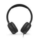 JBL Tune 500 Wired On-Ear Headphones - Black-Equipped with JBL Pure Bass sound, 32mm JBL drivers, and a one-button universal remote that is compatible with most smartphones