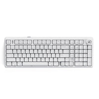 Cybeart Akula 99 Full Size Tri-Mode Wireless RGB Gaming Keyboard - White-A Tri Mode connectivity (Bluetooth 5.1 / 2.4Ghz Wireless, USB) enabled 99 % layout with 99 keys and dedicated volume knob offering full keyboard functionality in a compact design. Premium ABS bezel frame for strength, stability, lightweight durability and sleek aesthetics