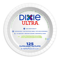 Dixie Ultra Heavy Weight White Paper Plates - 8.5" - 500 Pack-White