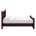 Modway Rael Performance Velvet Queen Platform Bed - Mulberry-Assembly Required