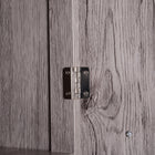 Kleankin Tall Freestanding Bathroom Storage Cabinet with Wood Grain - Wood Grain-The simple design is suitable and functional for any rooms   