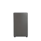 Manhattan Comfort - Lot de 2 chaises de salle à manger modernes Anna Square 48 cm en similicuir capitonné - Étain-24,8 po L x 23 po l x 32,28 po H