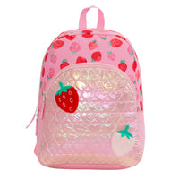 SMASH BrightPack Backpack - Strawberries-Padded back and shoulder straps