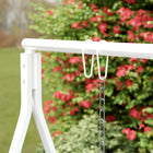 Outsunny Metal Porch Swing Stand with 4 Rings-Assembly required
