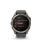 Garmin fēnix 8 Pro Multisport GPS Smartwatch - 51 mm - Titanium with Graphite/Black Silicone Band-SOS AND GARMIN RESPONSE - In an emergency, inReach satellite technology allows you to trigger an interactive SOS message to the 24/7-staffed Garmin Response coordination center.