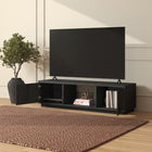 Hudson&Canal Dorian TV Stand for TV's up to 65" - Black Grain-Product Dimensions: 15.75" L x 58" W x 16" H