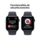 Apple - Watch SE 3 - 40 mm - GPS - Boîtier en aluminum Minuit avec Bracelet Sport Minuit - P / M-Même si vos enfants n’ont pas d’iPhone, vous pouvez leur configurer une Apple Watch10. Vos jeunes peuvent ainsi passer des appels, texter et partager leur localisation