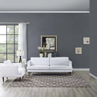 Modway - Alika Treillis en diamant abstrait Tapis de comédie 8 pi l x 10 pi L - Ivoire et brun-Tissage serré à poil bas