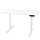 Ezywork Dual Motor Electric Height Adjustable Standing Desk - 48" x 24" - White Frame / White Table Top-Eletric with DUAL MOTOR