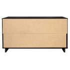 Manhattan Comfort Granville Modern Chest and Double Dresser Set - Black-30 Day Limited Manufacturer's Warranty