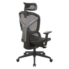 Pro-line II - Fauteuil Ergonomic avec haut dossier et siège en maille avec appui-tête-Réglage pneumatique de la hauteur du siège