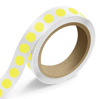 JAM Paper - Rouleaux d'étiquettes standard - en forme de coquille Saint Jacques - 1 5/8 x 1 5/8 - jaune fluo - 125 étiquettes/rouleau-Couleur : Jaune fluo | Faites ressortir votre courrier avec des étiquettes d'adresse d'expédition colourées.