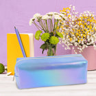 Fashion Stationery - Étui à crayons en denim iridescent - 8,27 po L x 2,76 po l x 2,95 po H - Lilas-Matériau du corps : PU