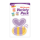 TREND enterprises Garden Bees Mini Accents Variety Pack - 3"  - 36 Pack-Place on calendars to mark special days and events; add a special touch to party favors and treats