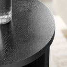 Modway Silas Round Wood Side Table - Black-X-Shaped Base