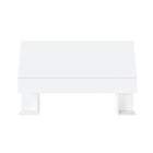 Nexera Storage Headboard - Queen Size - White-2 lateral storage sections for books and magazines