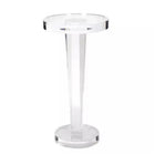 Plata Import Oscar 16"W Round Acrylic Side Table - Clear-Made of high-quality acrylic