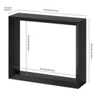 Hudson&Canal Osmond 36"W Console Table - Black Grain-9
