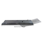 Intekview Venus Keyboard Tray - 25" x 13" - Right-Handed - 21" Rail-7¼" height range (1¼" above work surface)