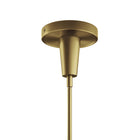 Modway - Beacon 3-Lumière Lumière suspendue - Laiton en satin transparent-Ampoules non incluses